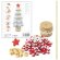 Arbolito navideño RPET y madera reciclada Pukky 18cm Rojo detalle 5