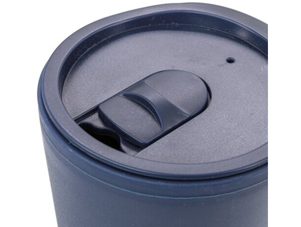 Vaso térmico doble pared con base de corcho Veneza 300ml Azul marino detalle 7