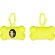 Porta bolsas para mascotas en forma de hueso Amarillo fluorescente