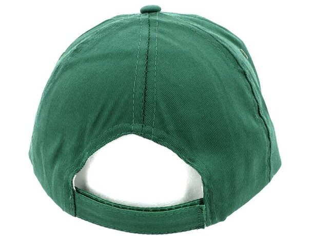 Gorra 100% algodón velcro Navia personalizada verde