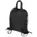 Bolsa mochila RPET Carot con cuerdas ajustables Negro detalle 9