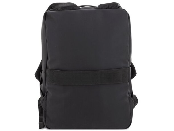 Mochila portaordenador soft-touch Davis PU resistente al agua Negro detalle 7