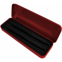 Estuche metálico rojo