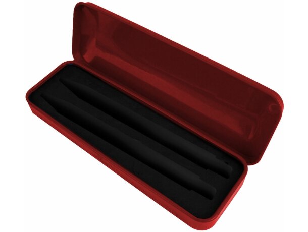 Estuche metalico color 2 pc ro rojo