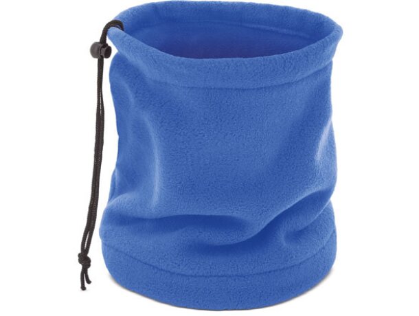 Braga polar con función de gorro azul royal