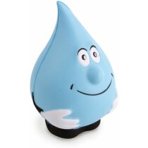 Antiestrés con forma de gota de agua personalizado azul