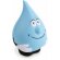 Antiestrés con forma de gota de agua personalizado azul