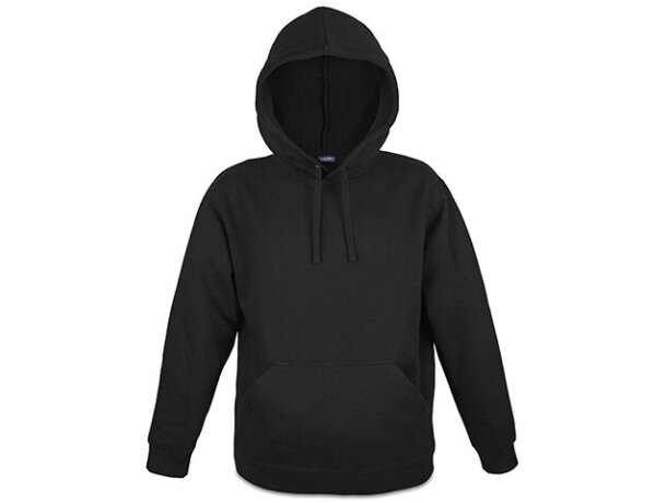 Sudadera con capucha Yorker de vellón cepillado 280 g/m² Negro detalle 3