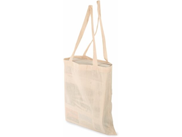 Bolsa de algodón orgánico con asas largas Bolsa de algodón orgánico con asas largas