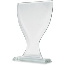 Cristal en forma de copa 12x23.5 cm para grabar personalizado Cristal en forma de copa 12x23.5 cm para grabar personalizado