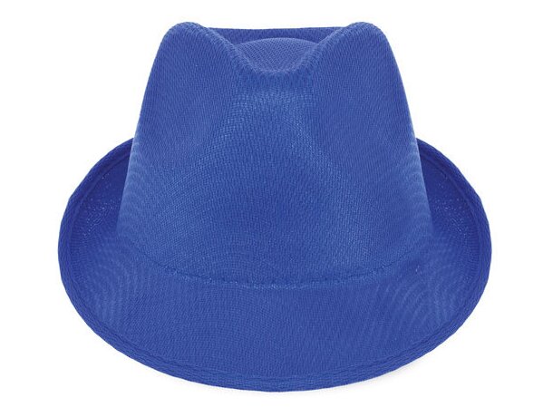 Sombrero con ala irregular azul royal