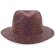 Sombrero de paja de colores marron