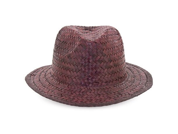 Sombrero de paja de colores marron
