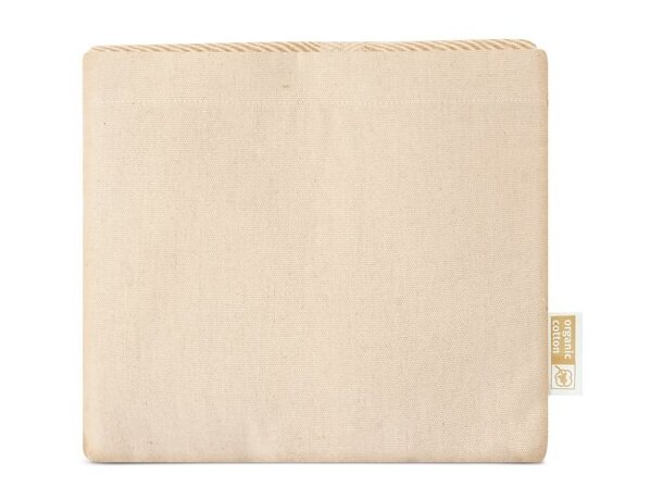Toalla pareo de algodón orgánico con bolsa integrada Islas Menores Beige detalle 3
