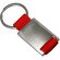 Llavero de metal rojo personalizada