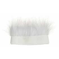 Gorro de plumas de poliéster personalizado blanco