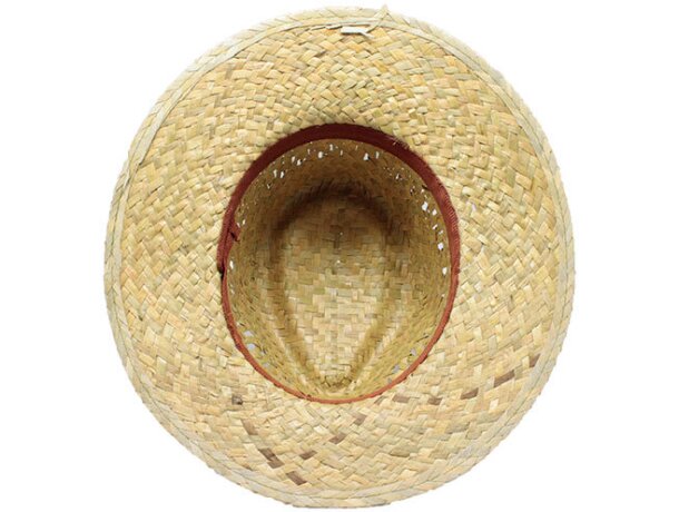 Sombrero de paja color verdoso