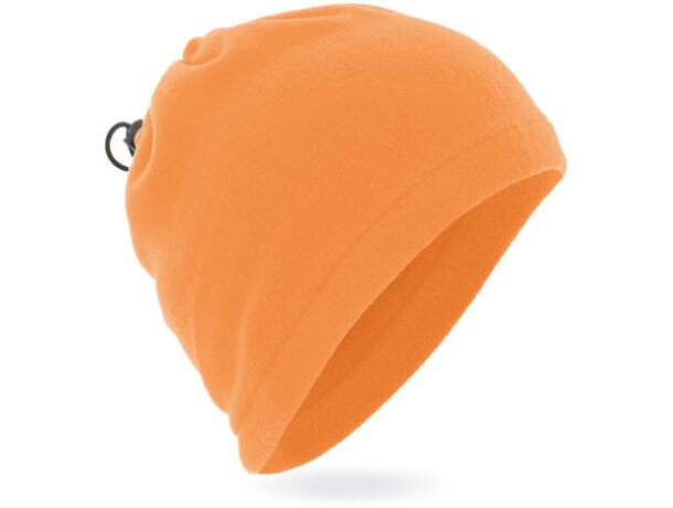 Braga polar con función de gorro naranja