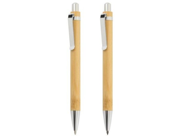 Set bolígrafo y lápiz infinito bambú Elastic Infinite detalle 1