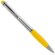Bolígrafo puntero de plástico y cuerpo en plata personalizado amarilla