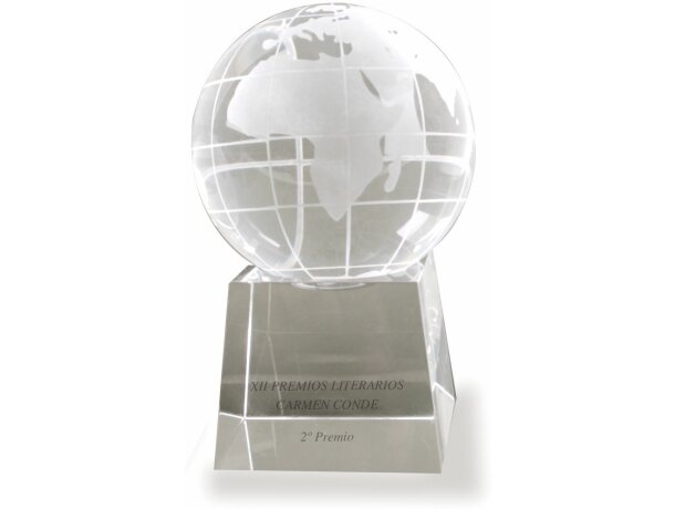 Bolsa del mundo de cristal mediana personalizada Bolsa del mundo de cristal mediana personalizada