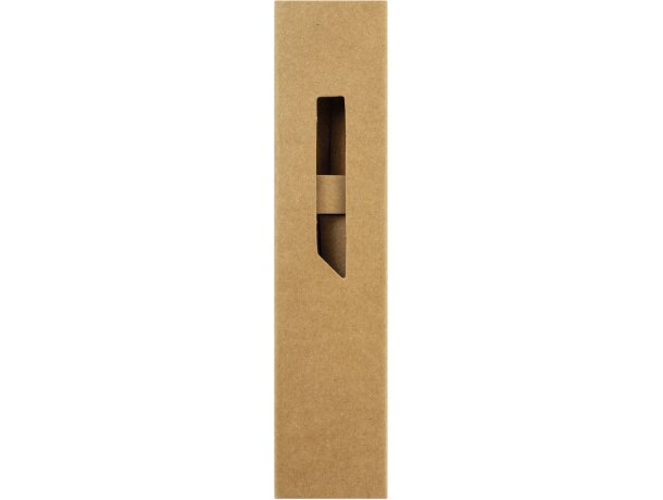 Estuche Glen de cartón reciclado para bolígrafo corporativo Negro detalle 13