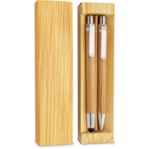 Set Boligrafo Y Portaminas Bambu Elastico Set Boligrafo Y Portaminas Bambu Elastico