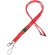 Lanyard cierre de seguridad Riga rojo