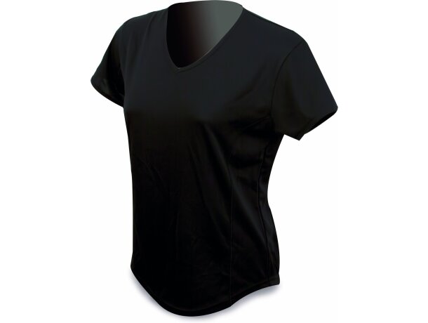 Camiseta mujer dry&fresh ne l Baygor personalizada negra