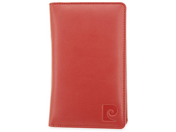 Bloc con bolígrafo y portatarjetas pierre cardin rojo