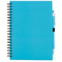 Libretas ecológicas con tapas de cartón y bolígrafo a juego ZAS