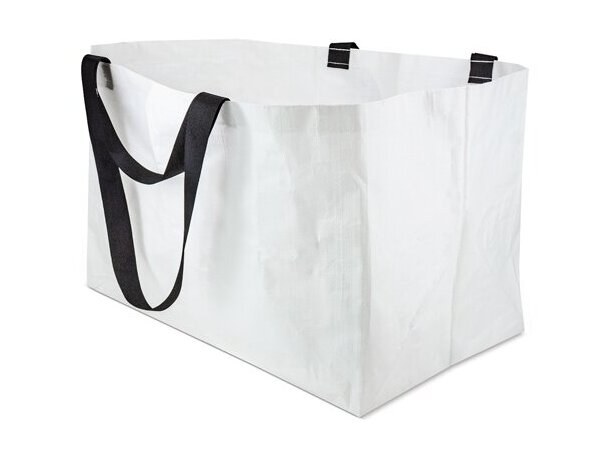 Bolsa polipropileno laminado brillo Merlin gran capacidad Blanco detalle 3