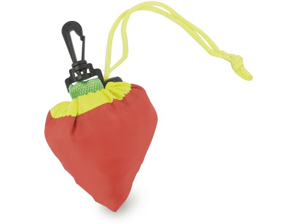Bolsa plegable con forma de fresa Bolsa plegable con forma de fresa