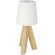 Lámpara Oti con base de madera natural y led táctil recargable detalle 4