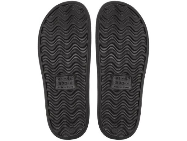 Chanclas Ribeira de goma eva personalizables para eventos Negro detalle 6