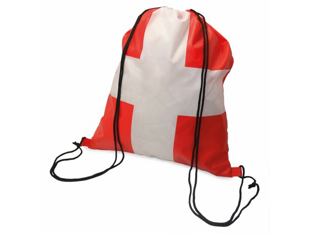 Bolsa mochila con cuerdas con bandera de Cartagena personalizado Bolsa mochila con cuerdas con bandera de Cartagena personalizado