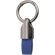 Llavero Turón de metal y PU con grabación láser personalizable Azul royal