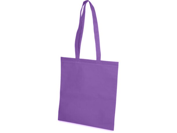 Bolsa non woven con asas largas resistentes lila