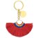 Llavero Etnic con hilos de colores y chapa metal