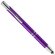 Bolígrafo metálico con puntero y clip lila