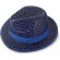 Sombrero de paja ala corta personalizado azul