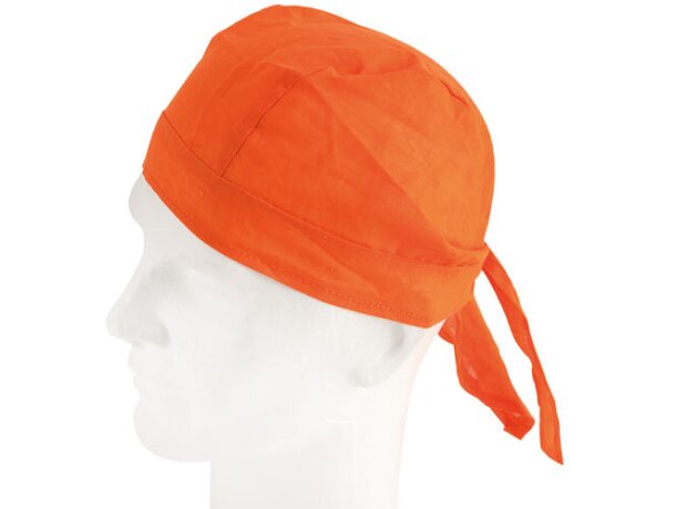 Bandana de algodón de colores naranja