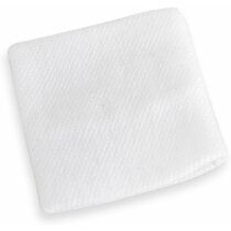 Muñequera Kuko blanca con diseño elástico deportivo