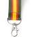 Lanyard bandera ancha Policia poliéster con cierre seguridad Verde detalle 12