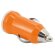 Cargador de coche usb amarillo naranja