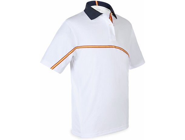 Polo técnico unisex con detalles bandera personalizado