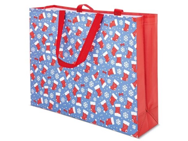 Bolsa regalo navideña Gratia non woven laminado resistente detalle 2