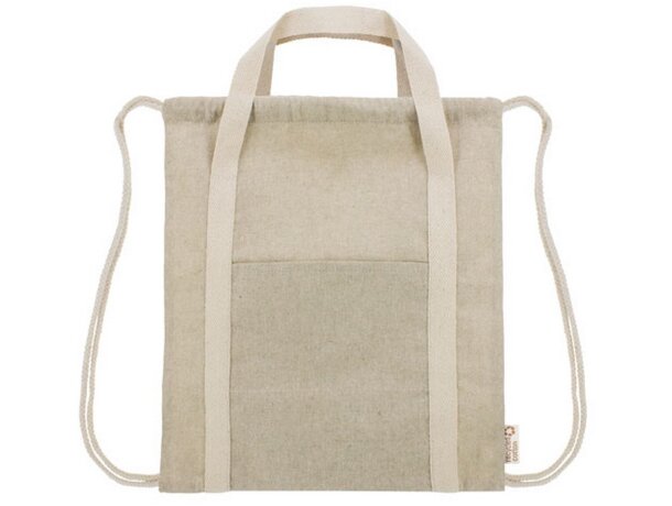 Bolsa mochila de algodón reciclado Yala