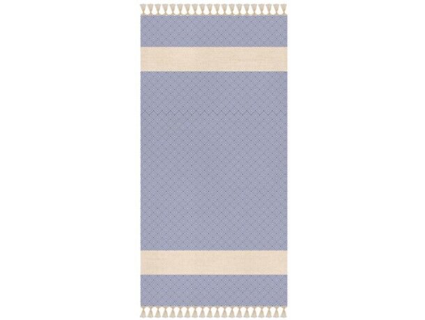 Toalla pareo Soft-eco de algodón reciclado y orgánico Azul detalle 7