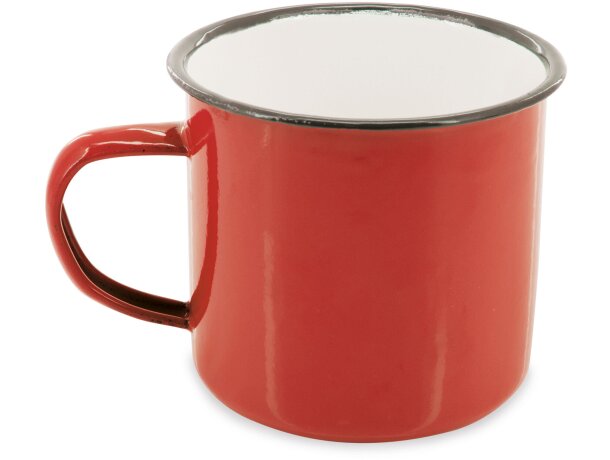 Mug esmaltada Retro rojo